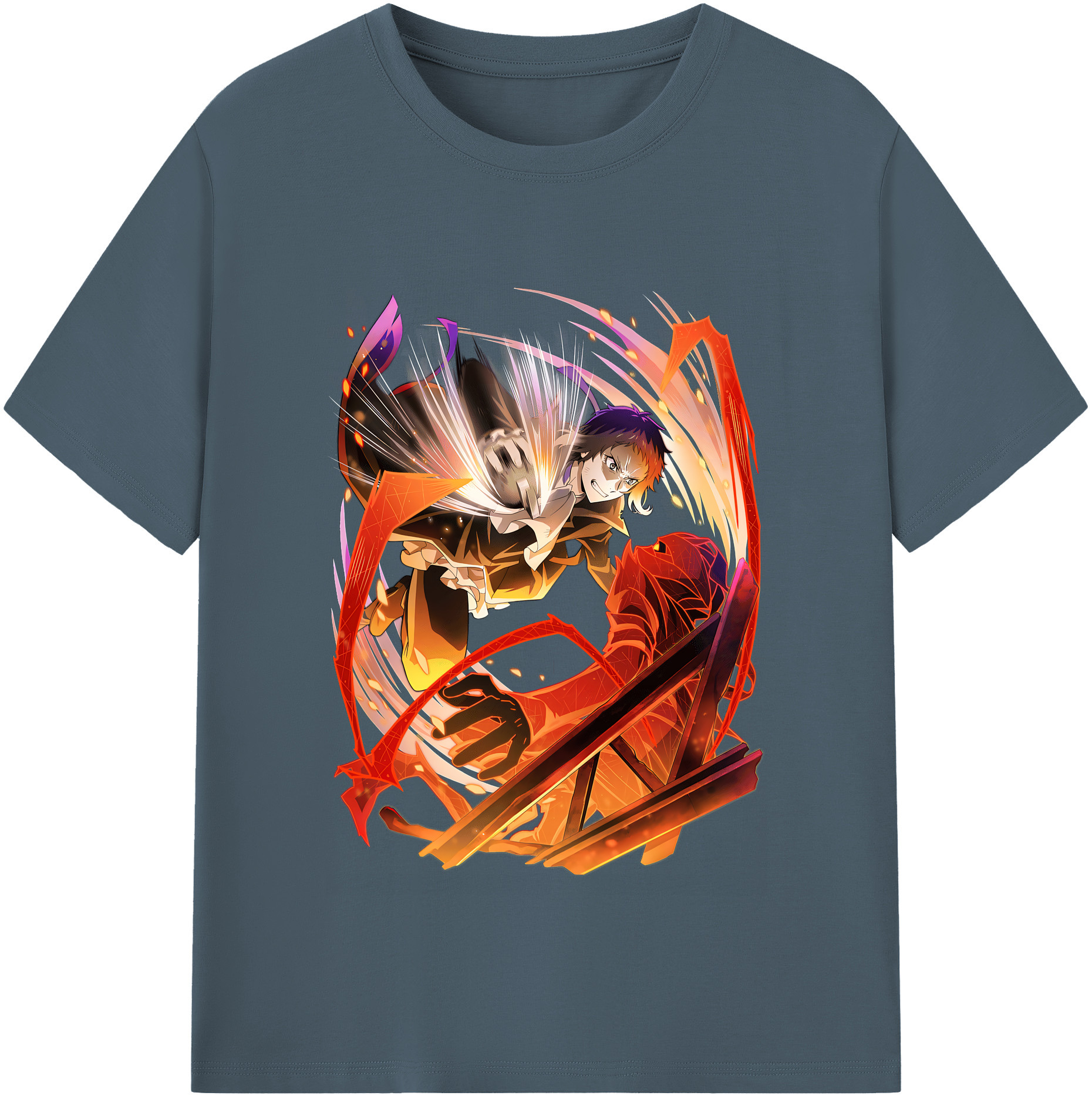 （画像用） 文豪ストレイドッグス Bungo Stray Dogs 綿100％半袖Tシャツ（フロントプリント）